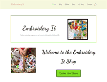 Tablet Screenshot of embroideryit.com